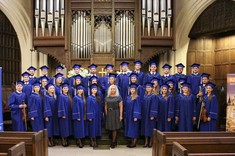 Chór Akademicki PRz podczas Międzynarodowego Festiwalu Chórów w Paryżu w American Church,