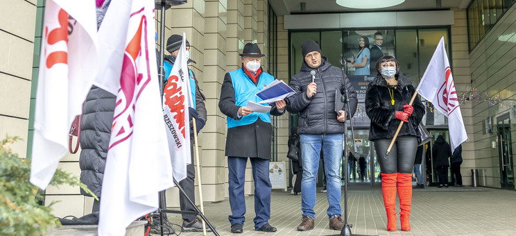 Przedstawiciele ZNP i NSZZ "Solidarność",