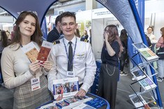 Justyna Niemiec i Dominik Majda z Samorządu Studenckiego Politechniki Rzeszowskiej, 